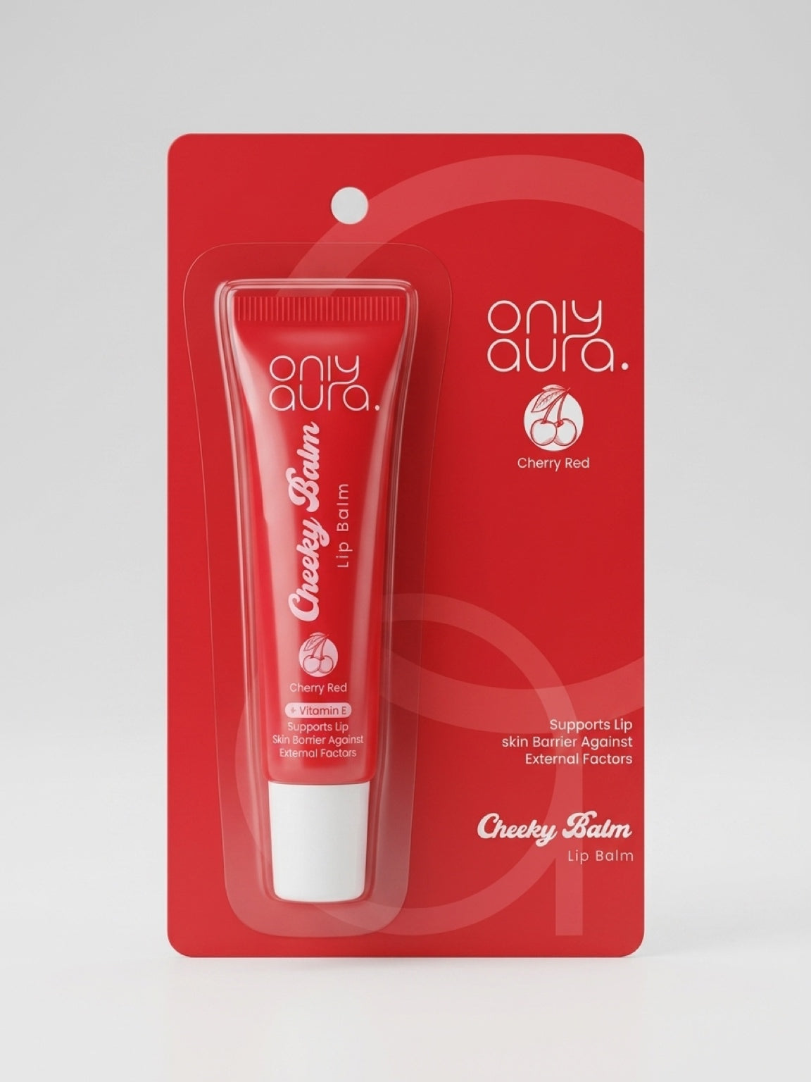 Only Aura Cherry Red Lip Balm