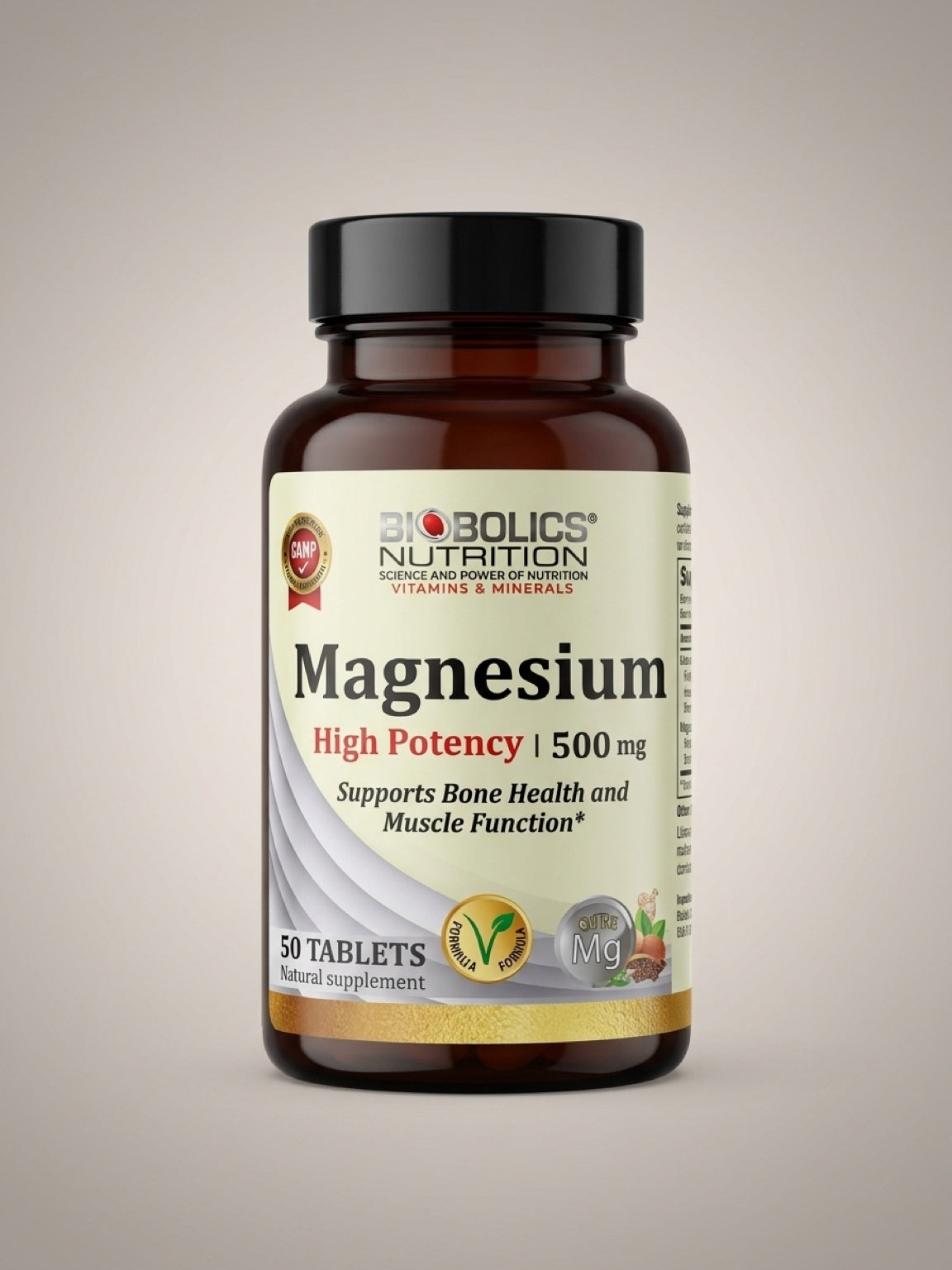 Biobolics Nutrition 500mg Magnesium